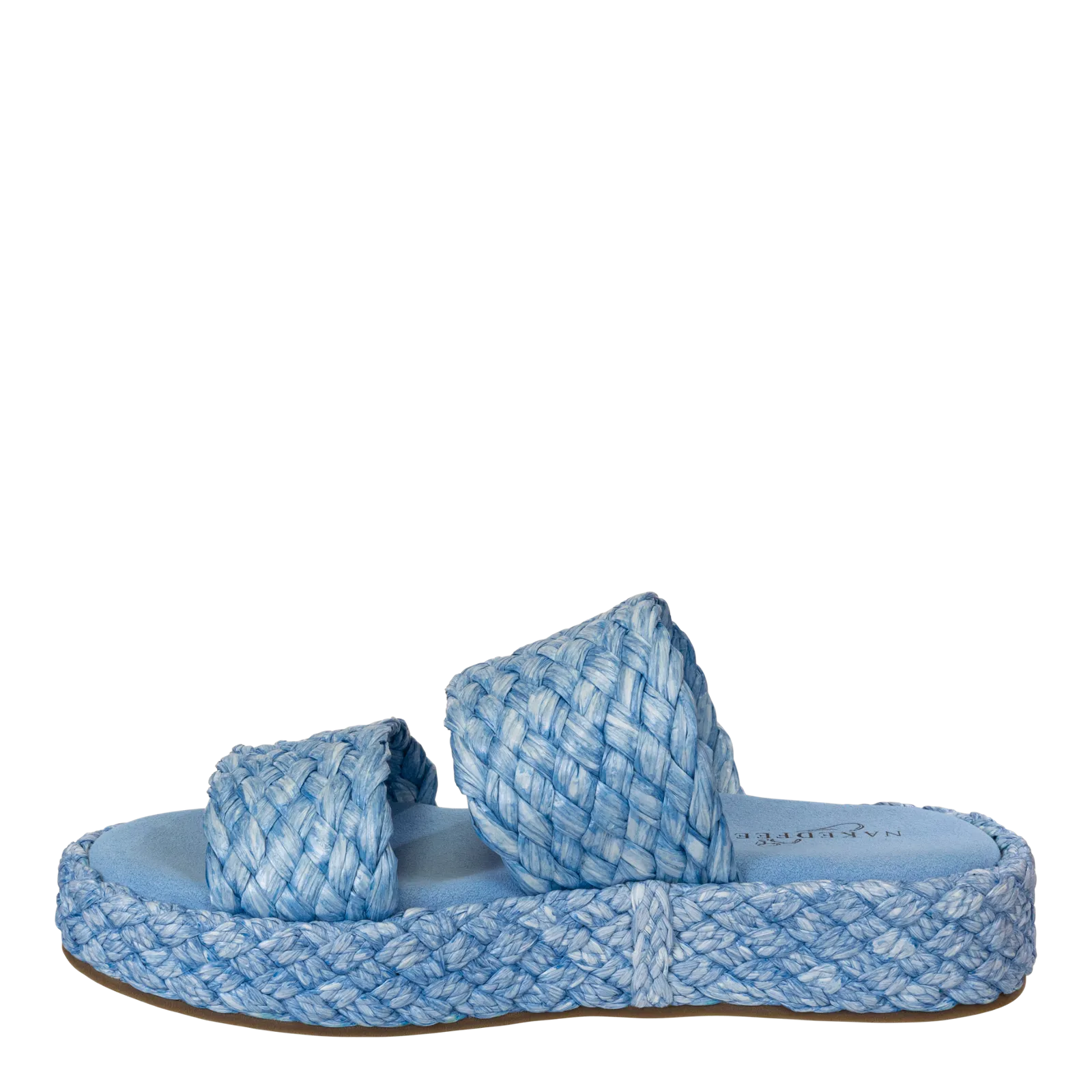 NAKED FEET - SANTORINI in LIGHT BLUE Espadrille Sandals