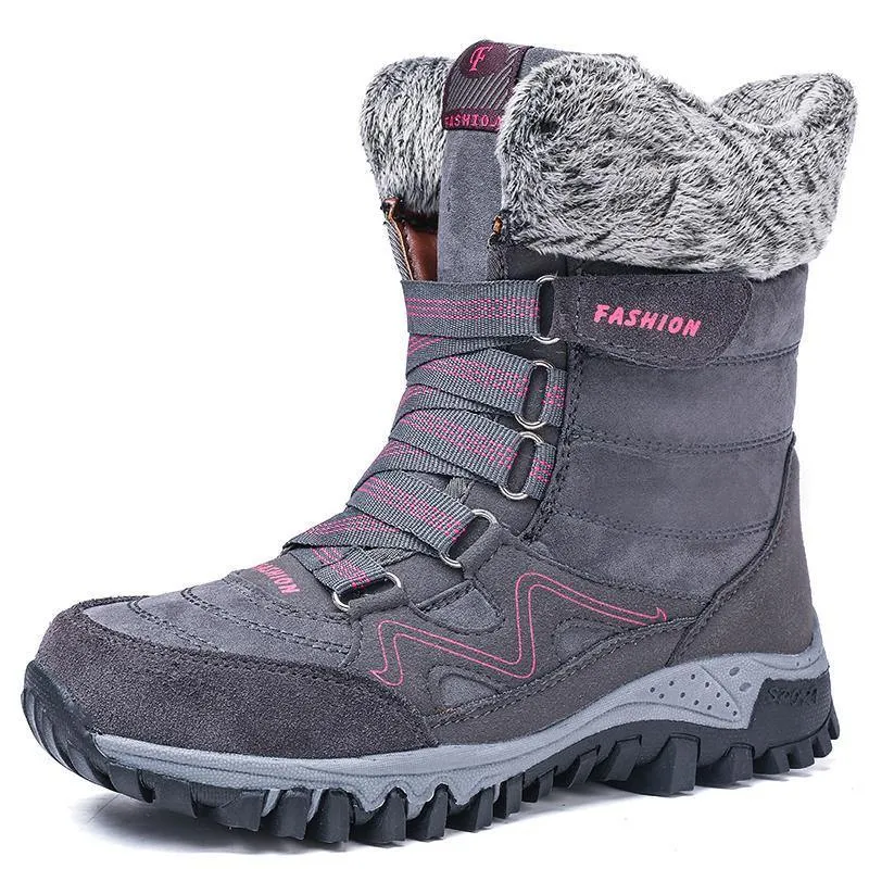 New Fashion Suede Leather Women Snow Boots  36-42