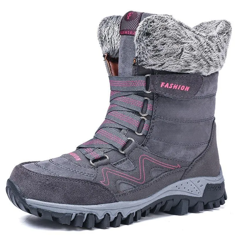 New Fashion Suede Leather Women Snow Boots  36-42