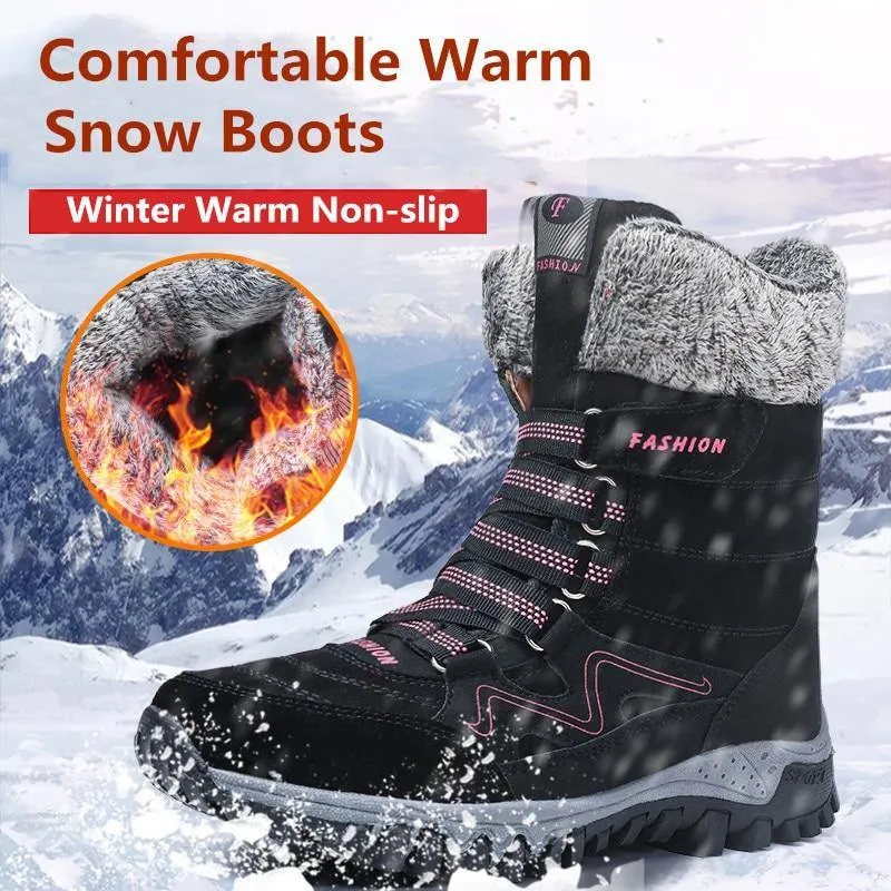 New Fashion Suede Leather Women Snow Boots  36-42