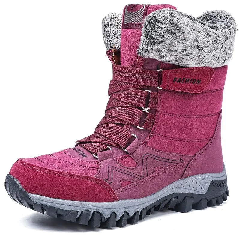New Fashion Suede Leather Women Snow Boots  36-42