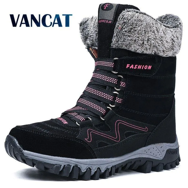 New Fashion Suede Leather Women Snow Boots  36-42