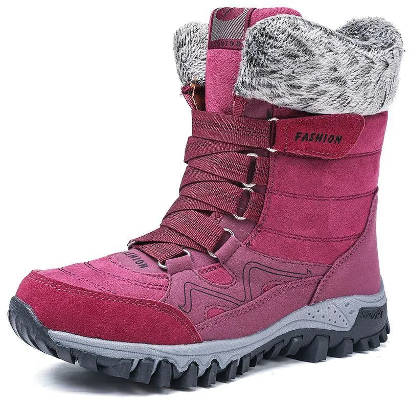 New Fashion Suede Leather Women Snow Boots  36-42