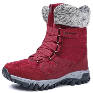 New Fashion Suede Leather Women Snow Boots  36-42