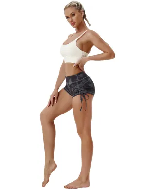 Printed Side Drawstring Hot Shorts dimgray brushcamo_Jogging