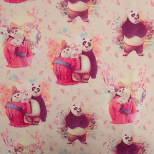 Printed Sweatshirt Fleece - FANTASMIC - Kanfu Panda - Pink