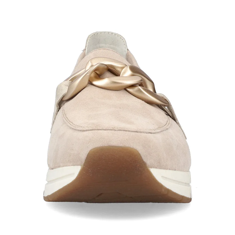 Rieker Ladies Chain Trim Sporty Loafer