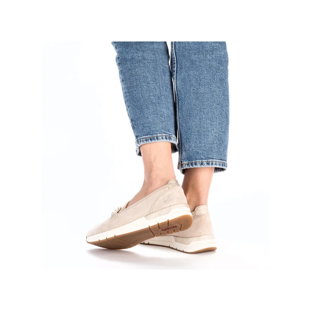Rieker Ladies Chain Trim Sporty Loafer