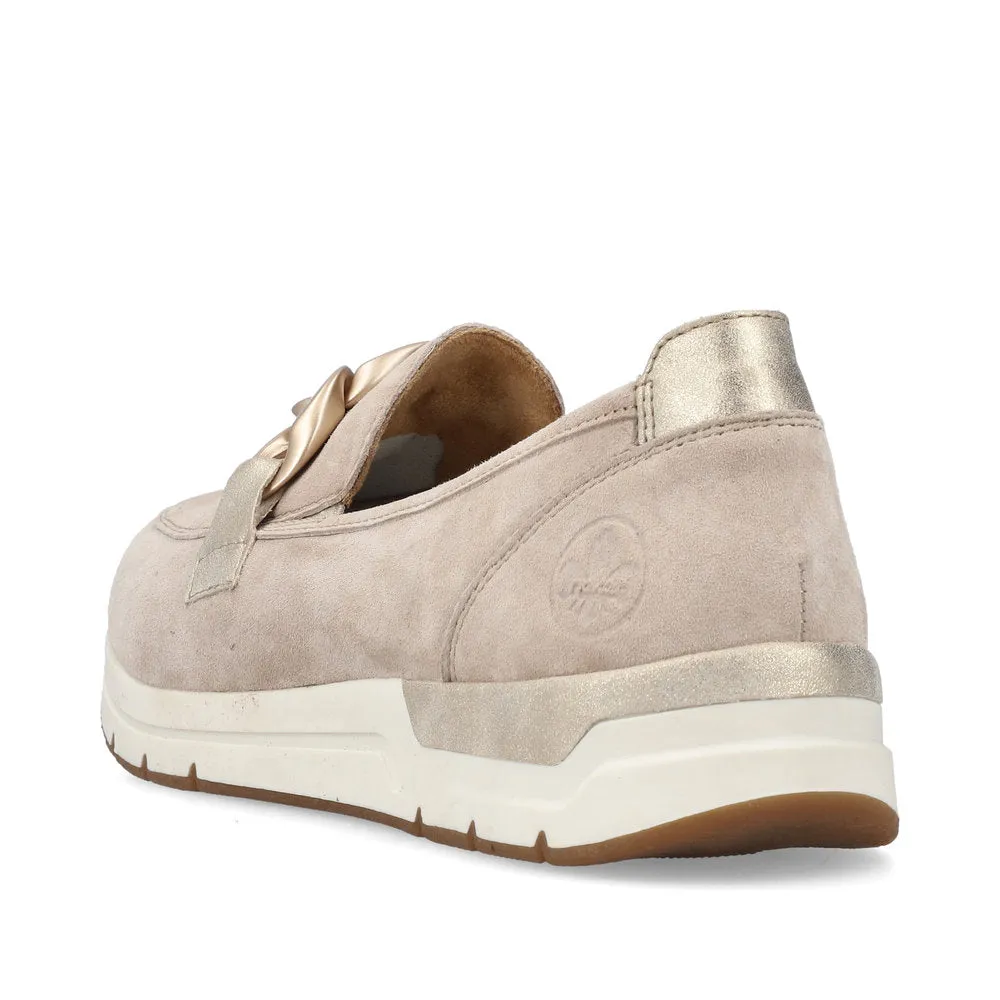 Rieker Ladies Chain Trim Sporty Loafer