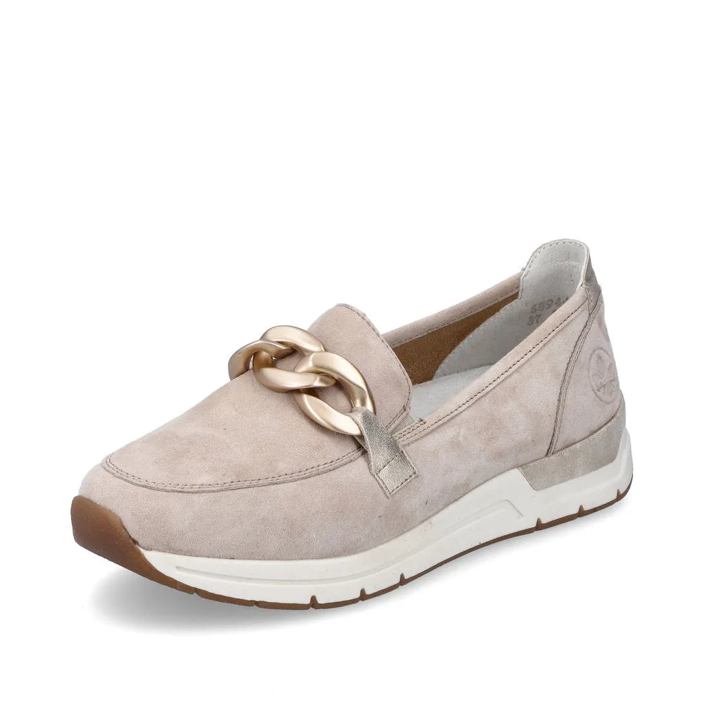 Rieker Ladies Chain Trim Sporty Loafer