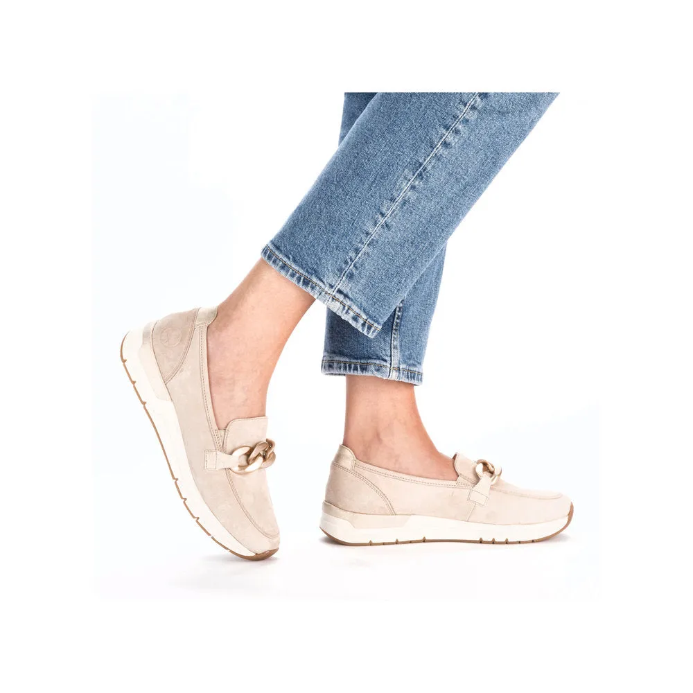 Rieker Ladies Chain Trim Sporty Loafer