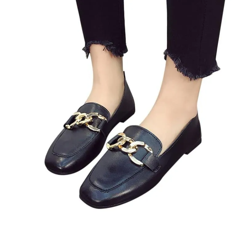 Shallow Mouth Loafers Summer Fashion Sweet Flats