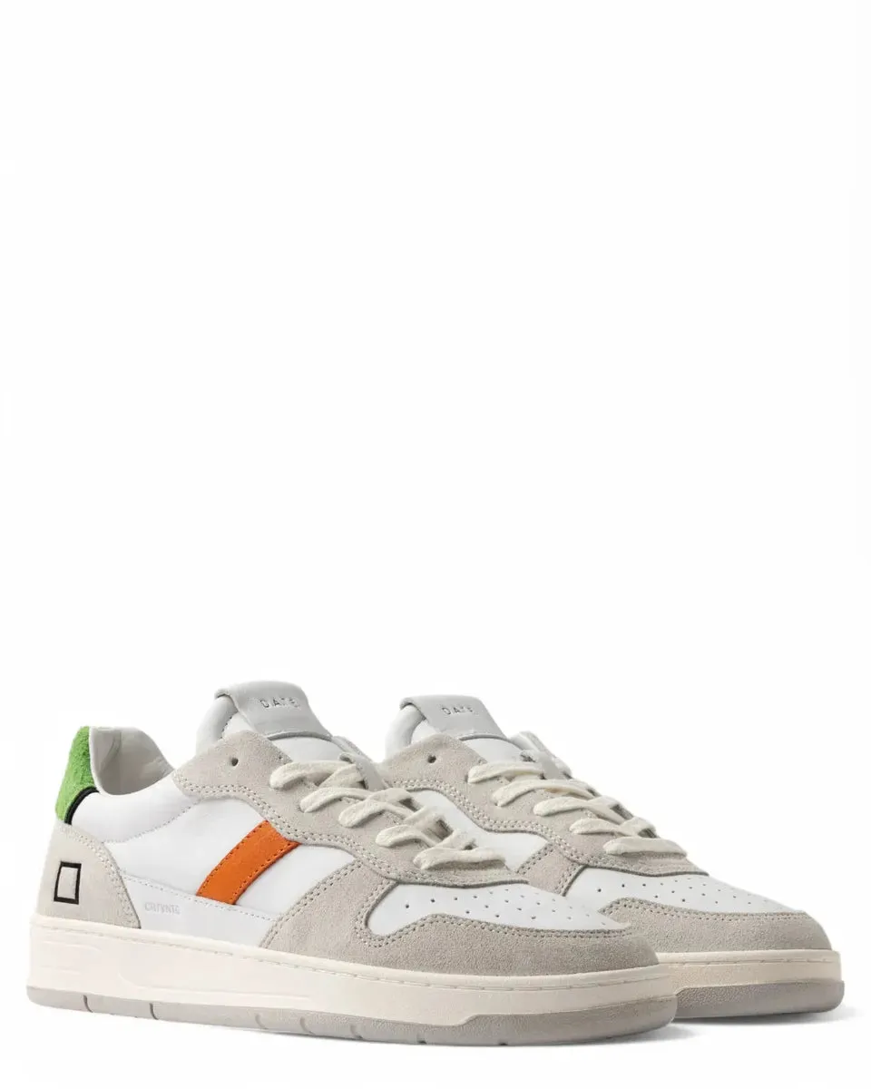 Sneakers Court 2.0 Vintage Calf White-Green