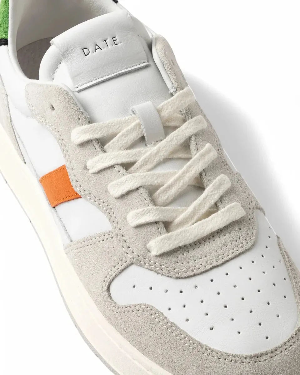 Sneakers Court 2.0 Vintage Calf White-Green