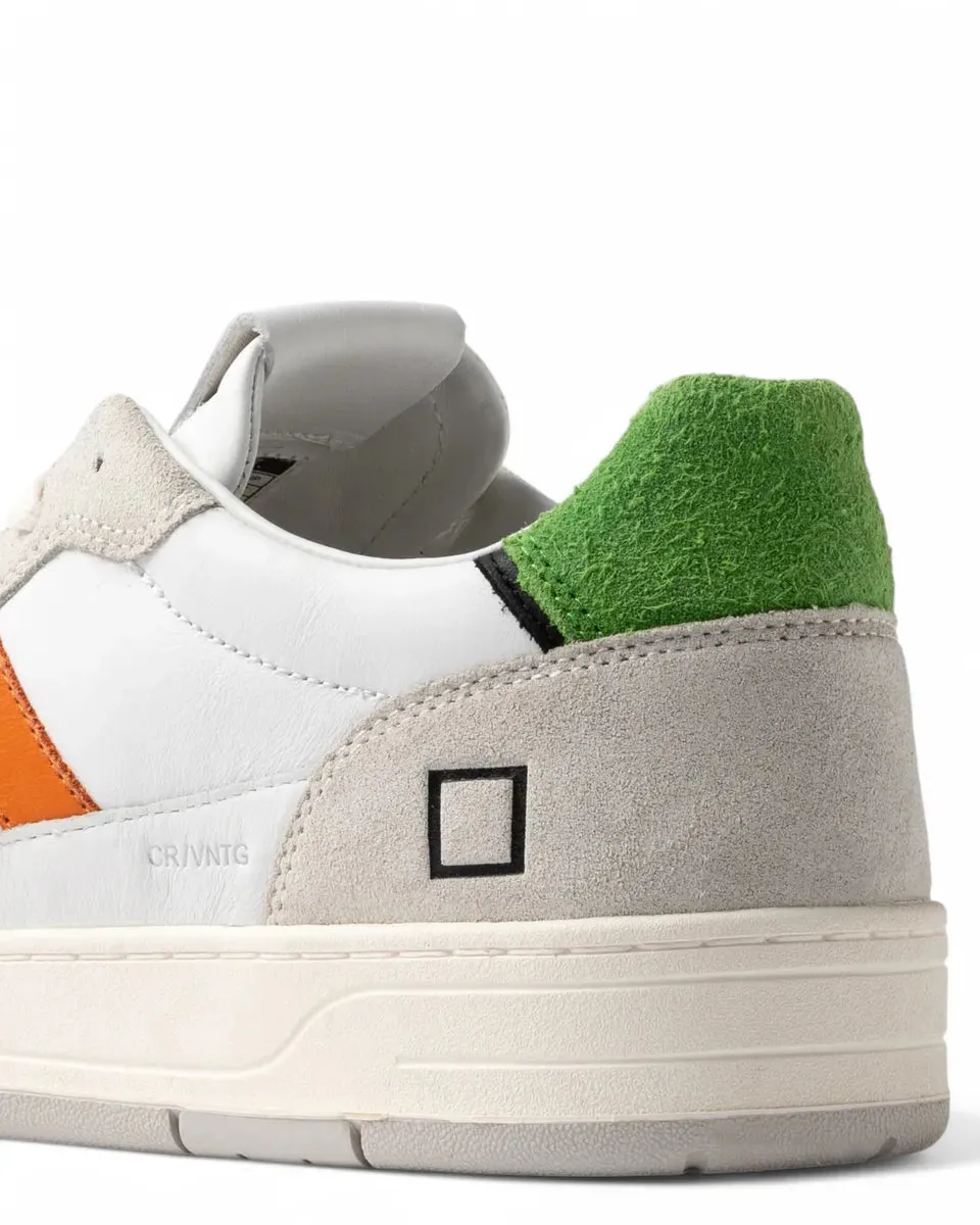 Sneakers Court 2.0 Vintage Calf White-Green
