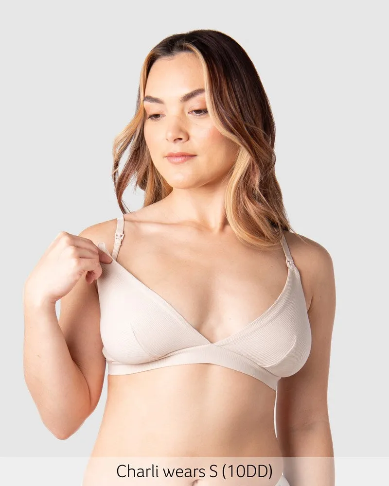 Solace Triangle Nursing Bra - Oat