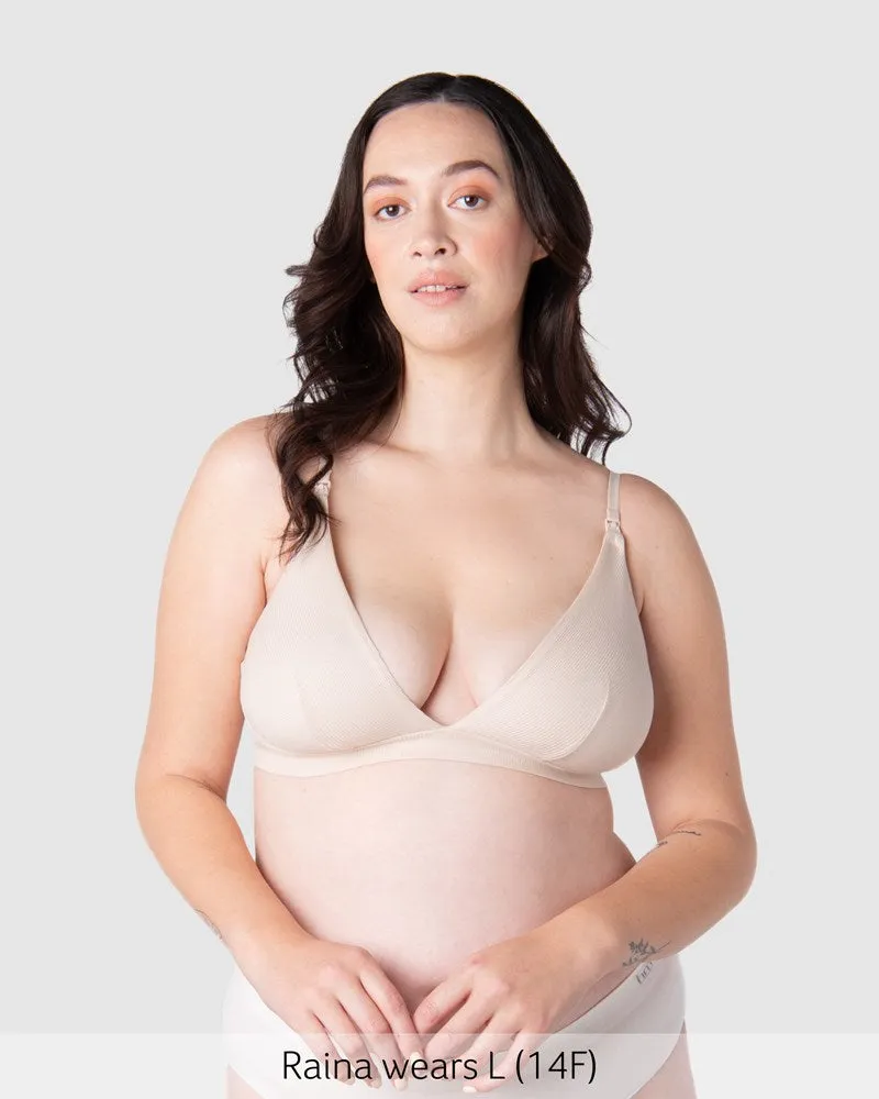 Solace Triangle Nursing Bra - Oat
