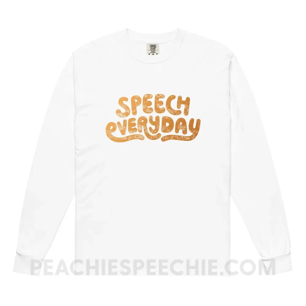 Speech Everyday Comfort Colors Long Sleeve