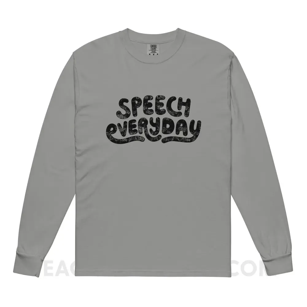 Speech Everyday Comfort Colors Long Sleeve