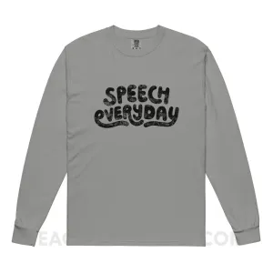 Speech Everyday Comfort Colors Long Sleeve