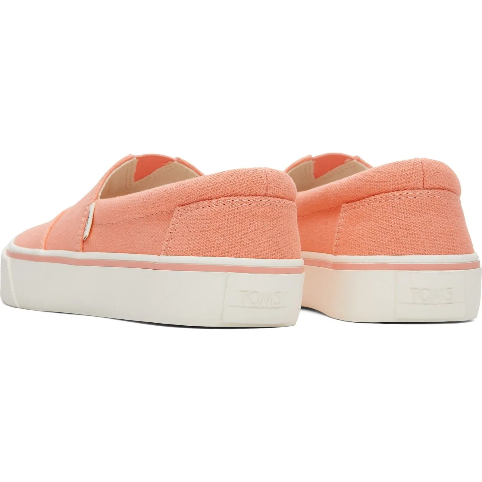 TOMS Alpargata Fenix Slip On Orange 100% Textile Blend (60% Cotton Female Slip On Ladies Shoes