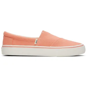 TOMS Alpargata Fenix Slip On Orange 100% Textile Blend (60% Cotton Female Slip On Ladies Shoes