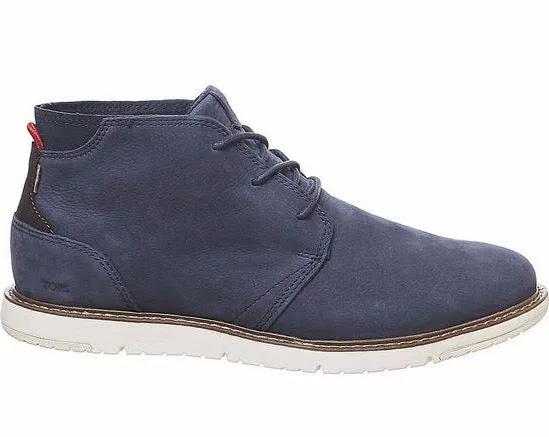 TOMS Mens Navi Suede Chelsea Boots - Navy