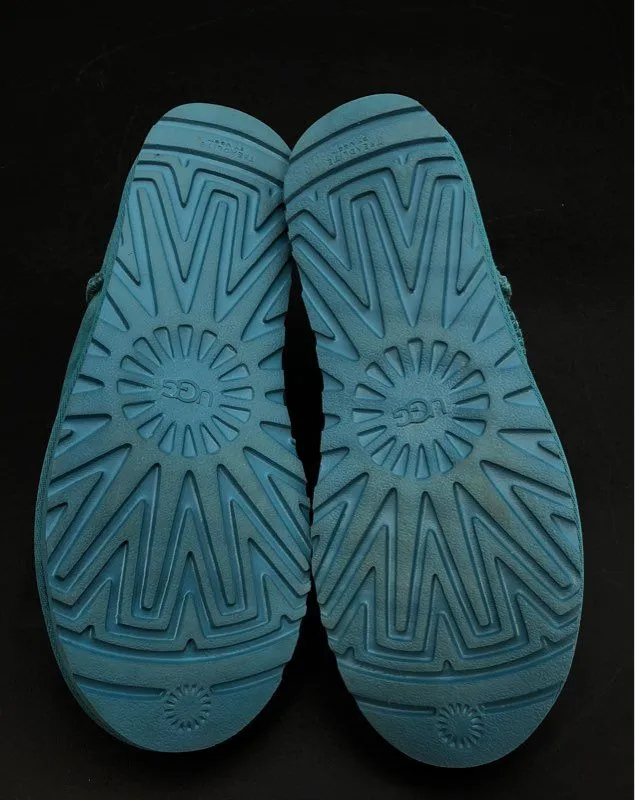 UGG Women's Classic Ultra Mini 1116109 Blue Ankle Snow Boots - Size 8