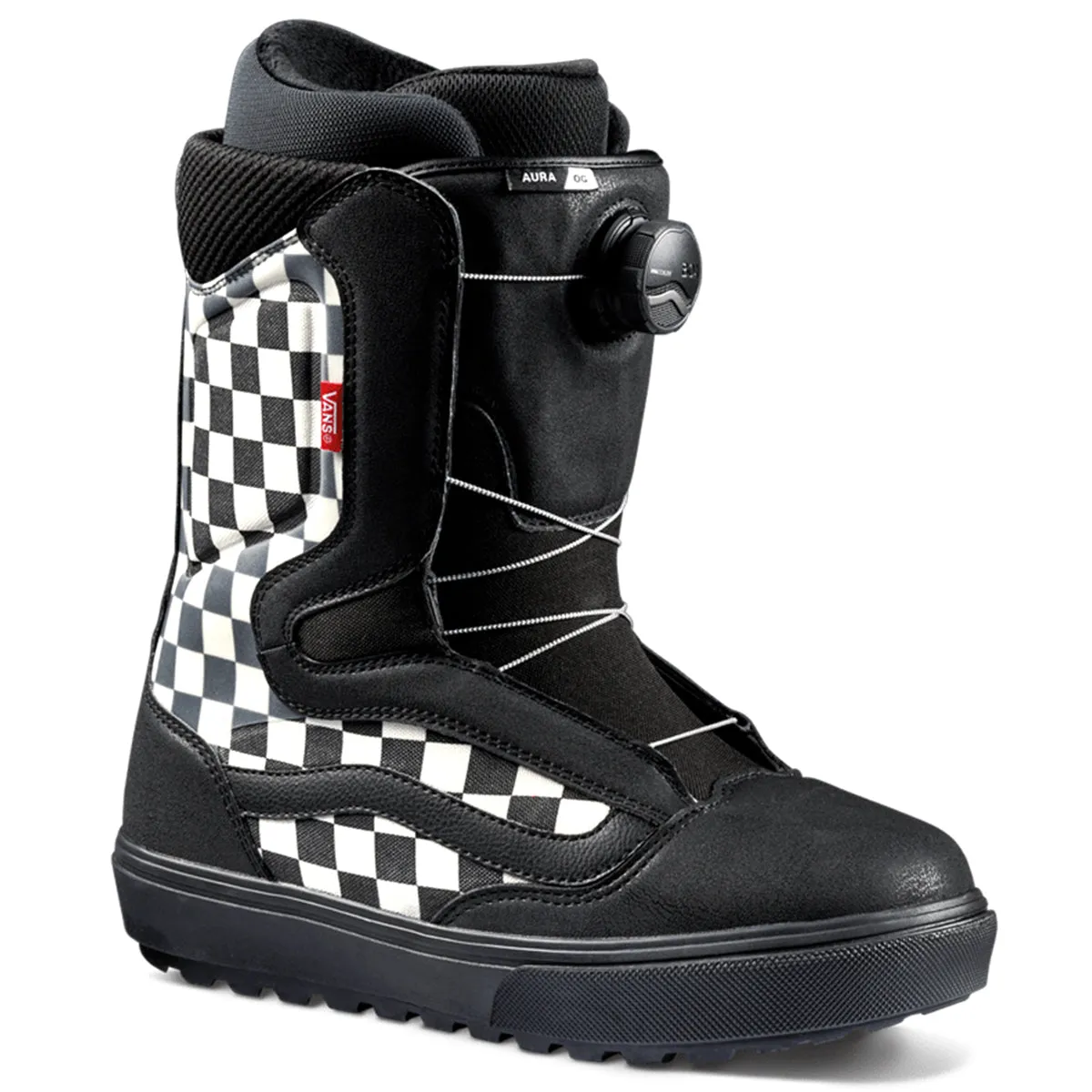 Vans Aura OG Snowboard Boots - Black/Checkerboard