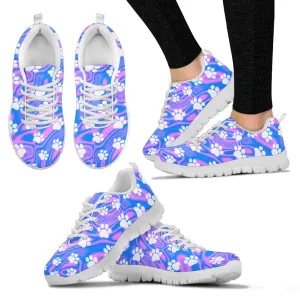 Veterinarian Dog Lover Gradient  Color Flats Women Shoes Paw Print Ladies Running Jogging Shoes Spring/Autumn Female Sneakers Casual Shoes.
