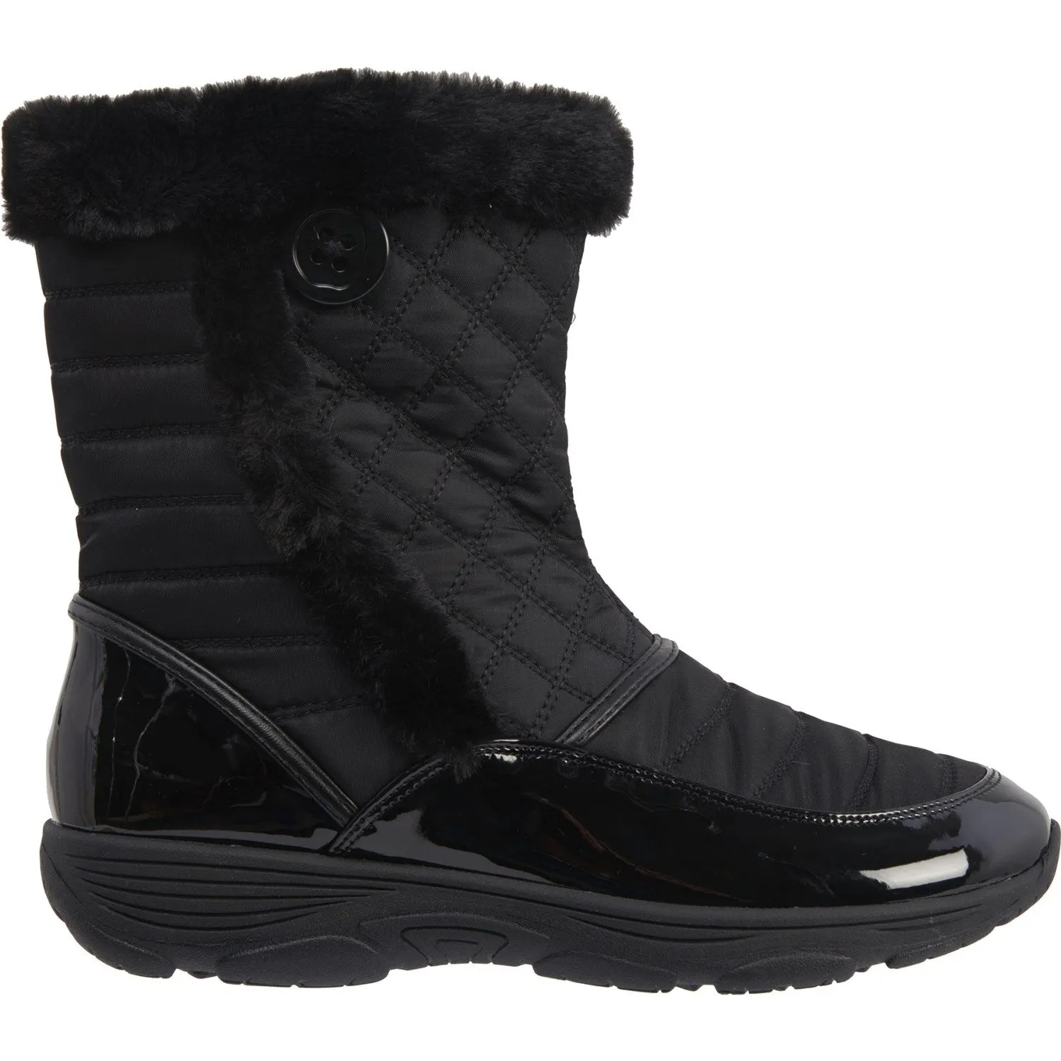 Vixon2 Black Fabric Easy Spirit Mid Winter Boots