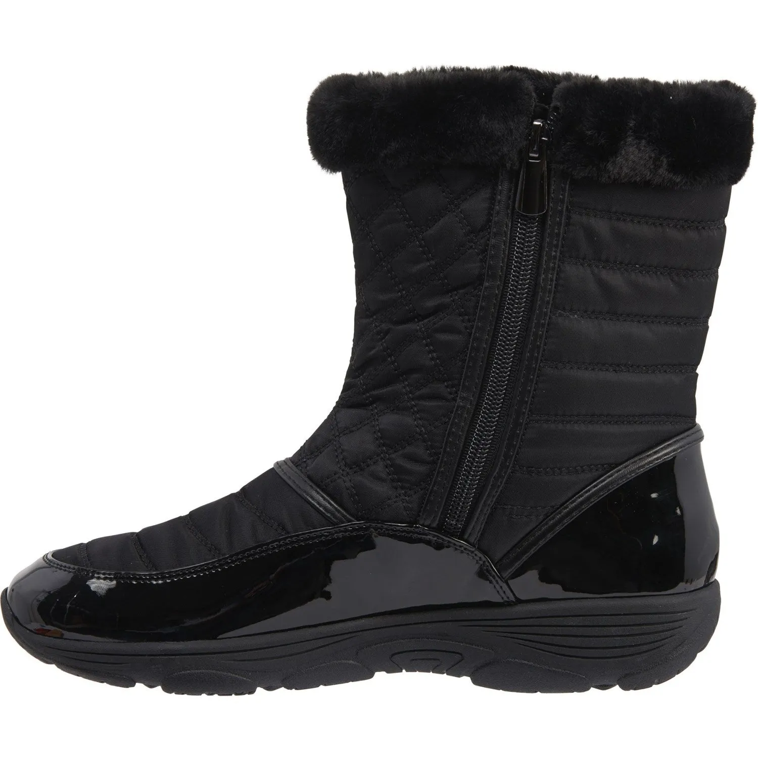 Vixon2 Black Fabric Easy Spirit Mid Winter Boots