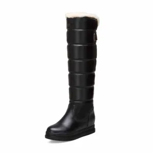 Women Winter Boots Thick Fleece Platform Warm Knee High Snow Boots