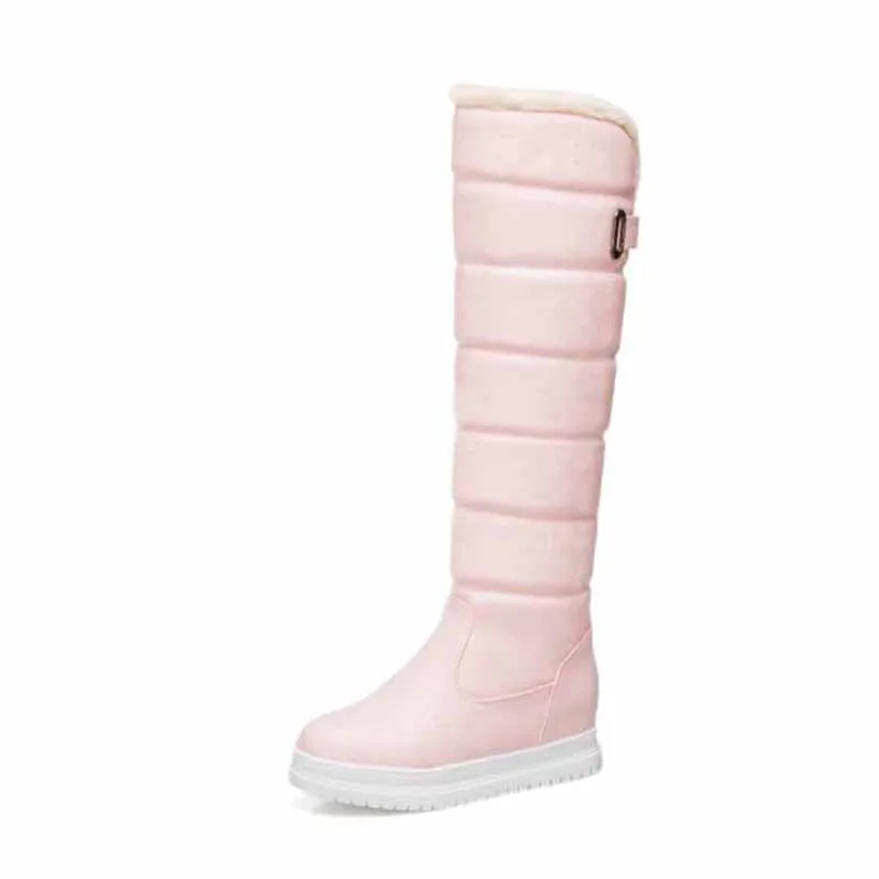Women Winter Boots Thick Fleece Platform Warm Knee High Snow Boots
