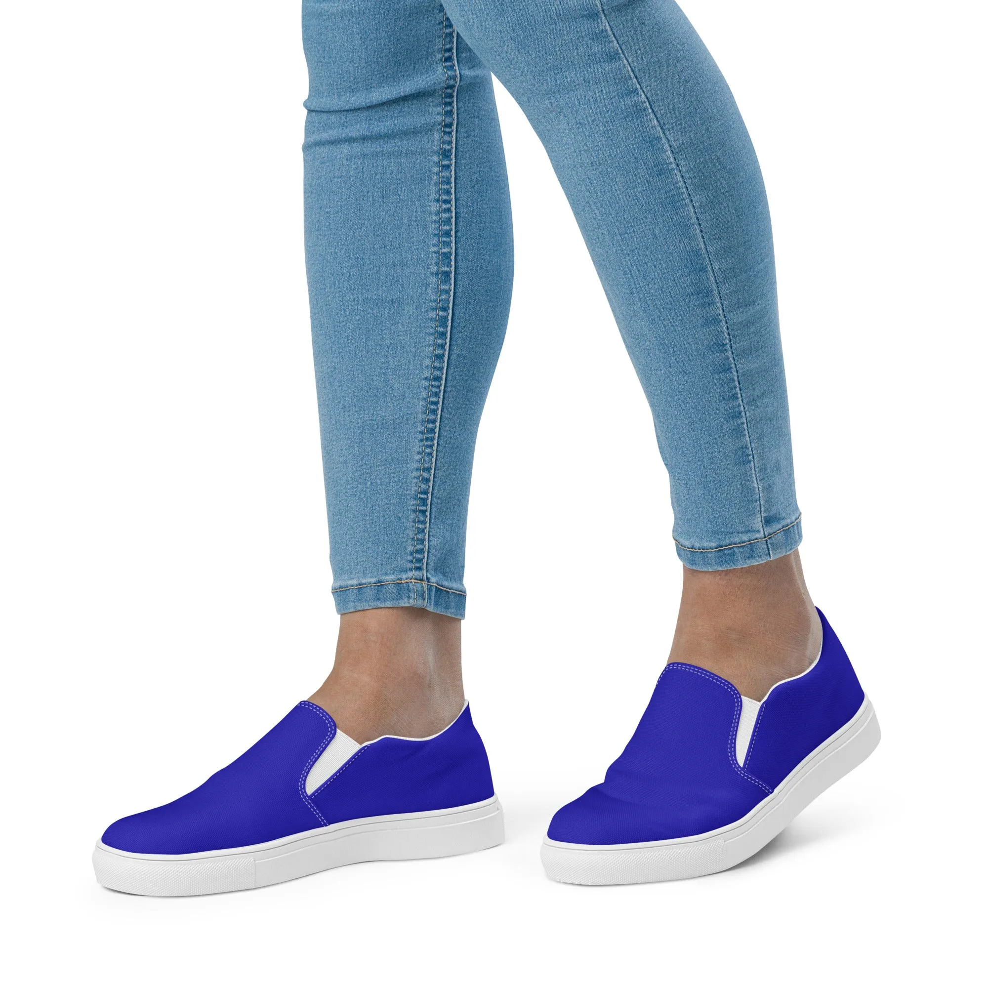 Women’s Blue slip-on canvas shoes