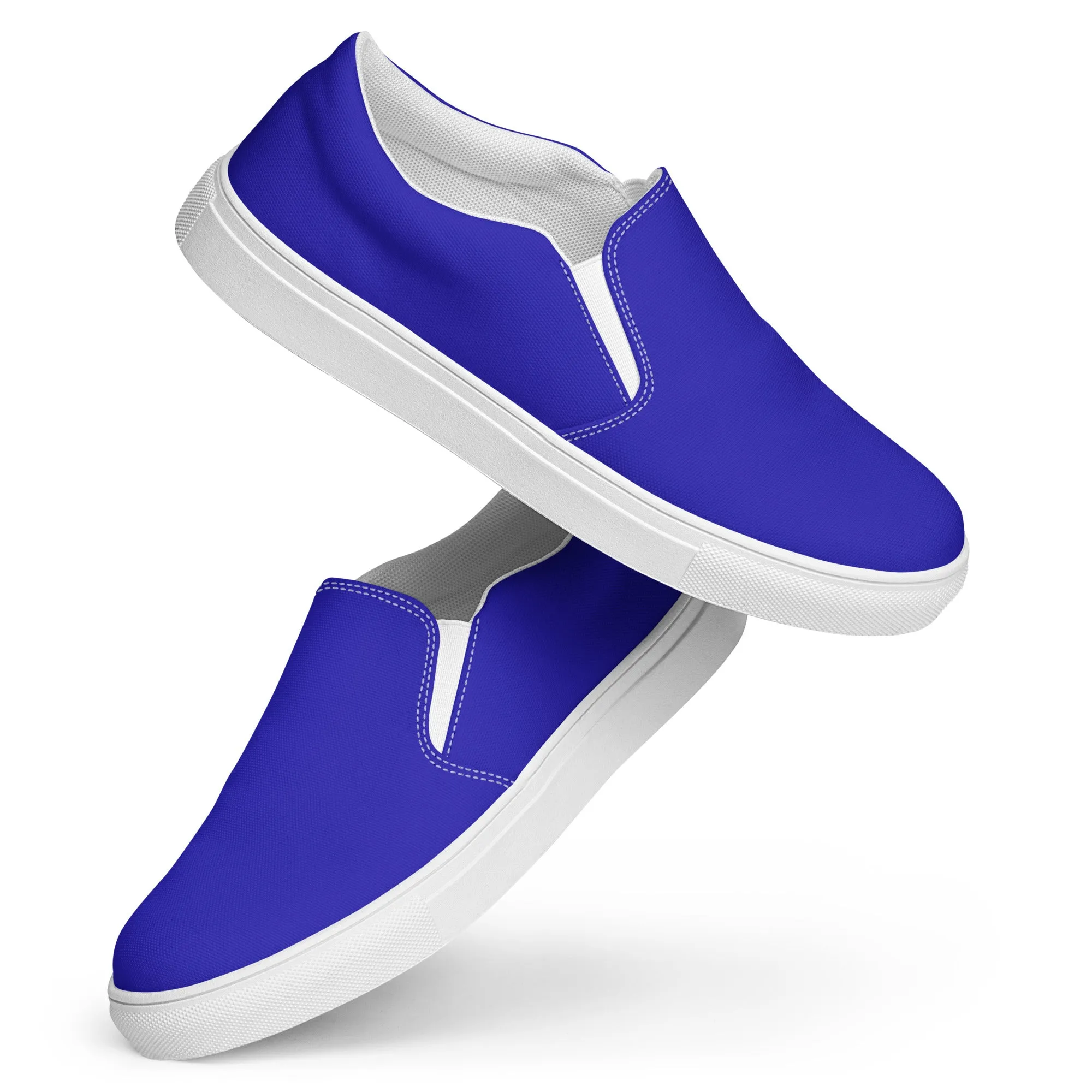 Women’s Blue slip-on canvas shoes