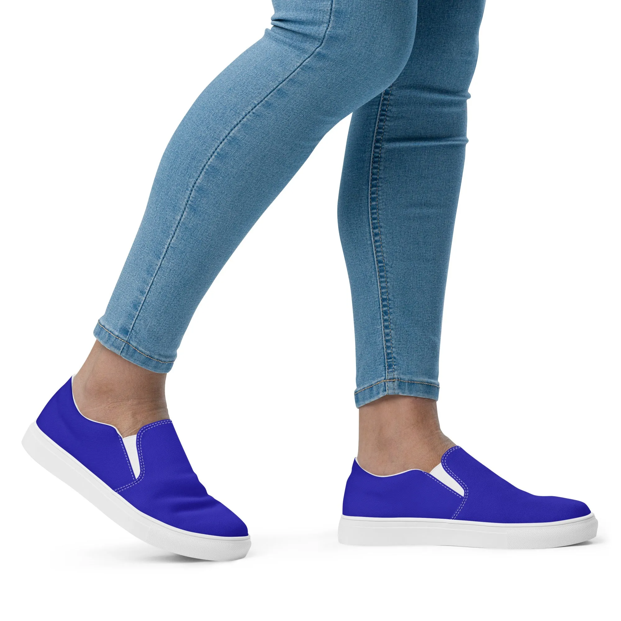 Women’s Blue slip-on canvas shoes