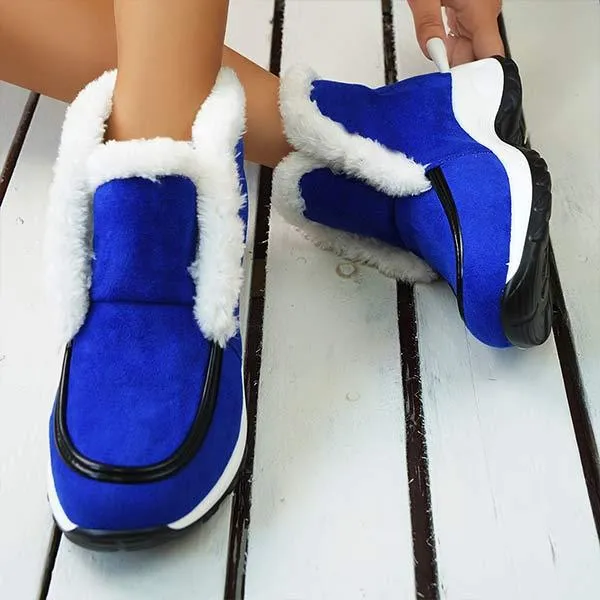 Women's Fleece-Lined Snow Boots with Air Cushion Outsole 78800265C