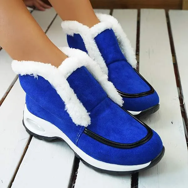 Women's Fleece-Lined Snow Boots with Air Cushion Outsole 78800265C