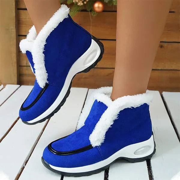 Women's Fleece-Lined Snow Boots with Air Cushion Outsole 78800265C