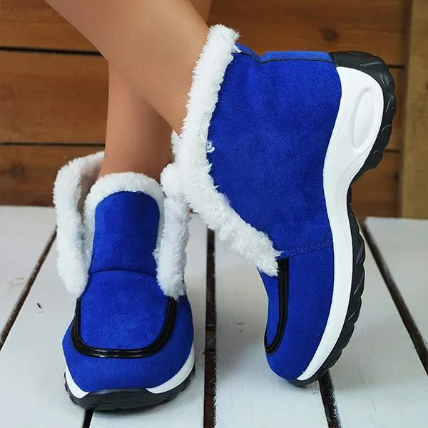 Women's Fleece-Lined Snow Boots with Air Cushion Outsole 78800265C