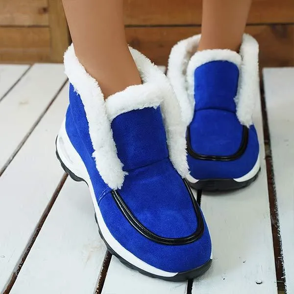 Women's Fleece-Lined Snow Boots with Air Cushion Outsole 78800265C