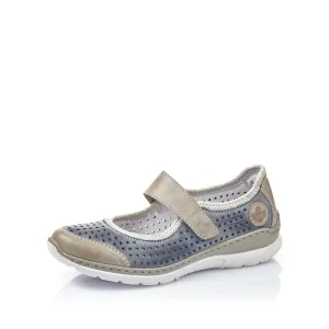 Womens Rieker Nikita MJ Steel/Jeans