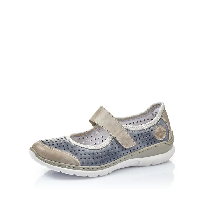 Womens Rieker Nikita MJ Steel/Jeans