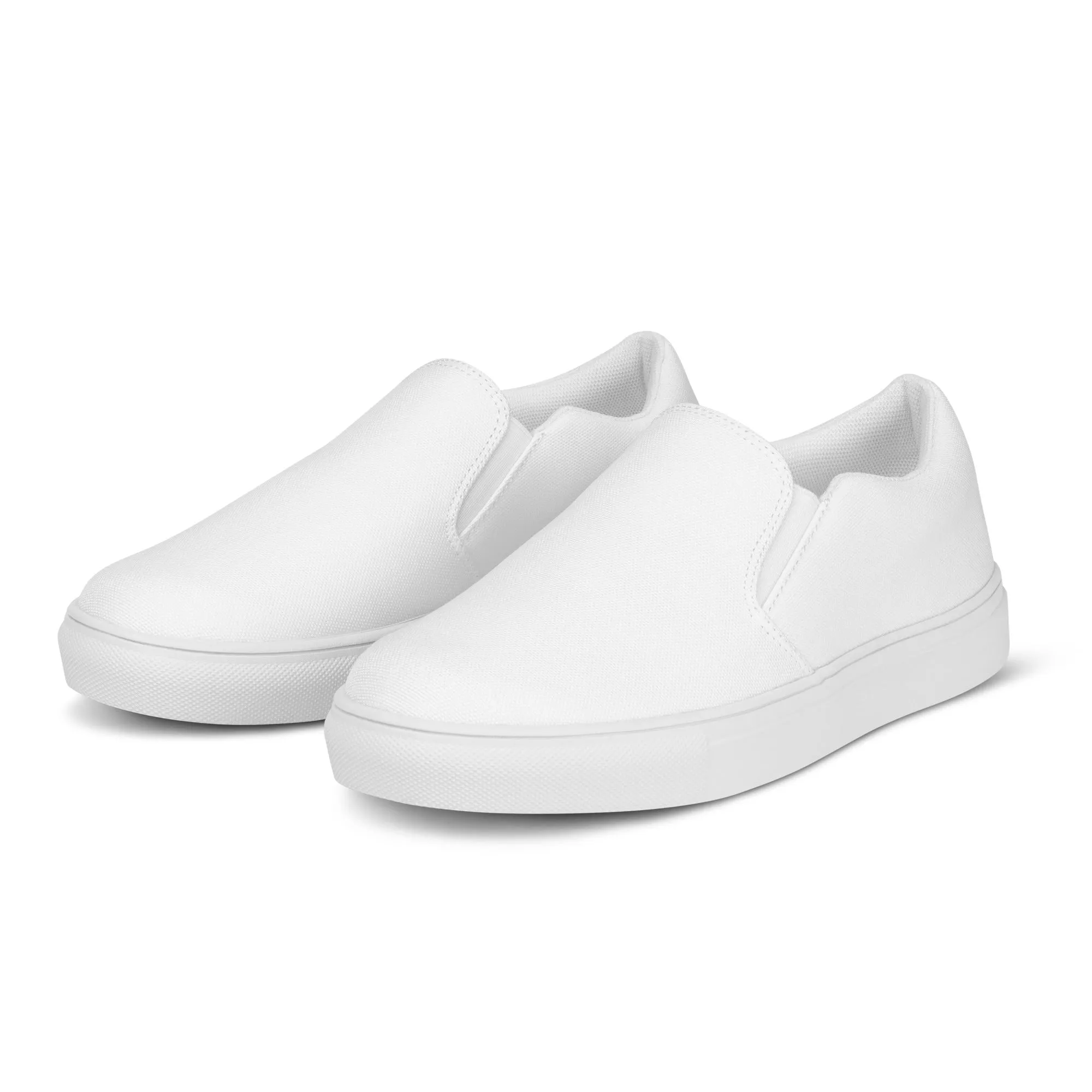 Women’s White slip-on canvas shoes