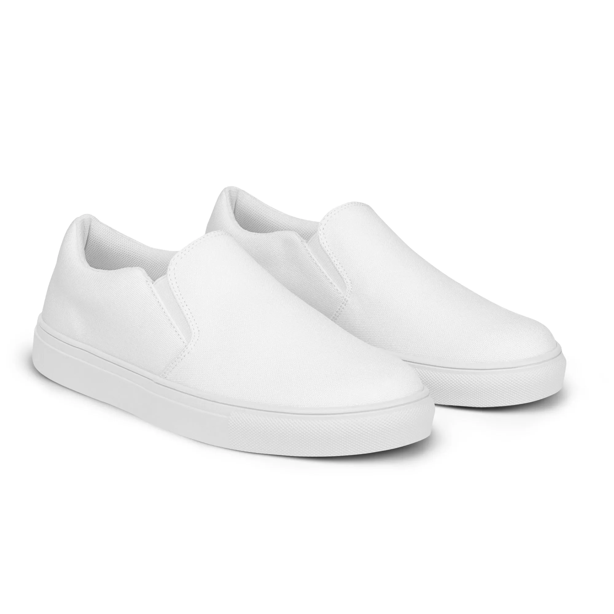 Women’s White slip-on canvas shoes