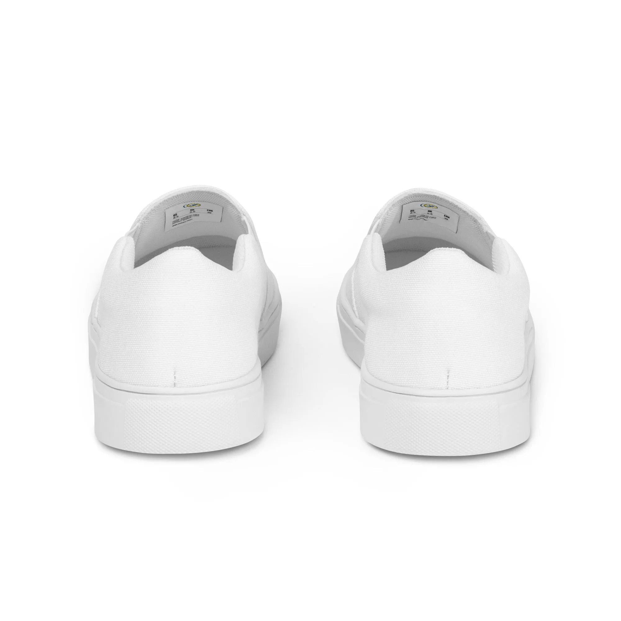 Women’s White slip-on canvas shoes